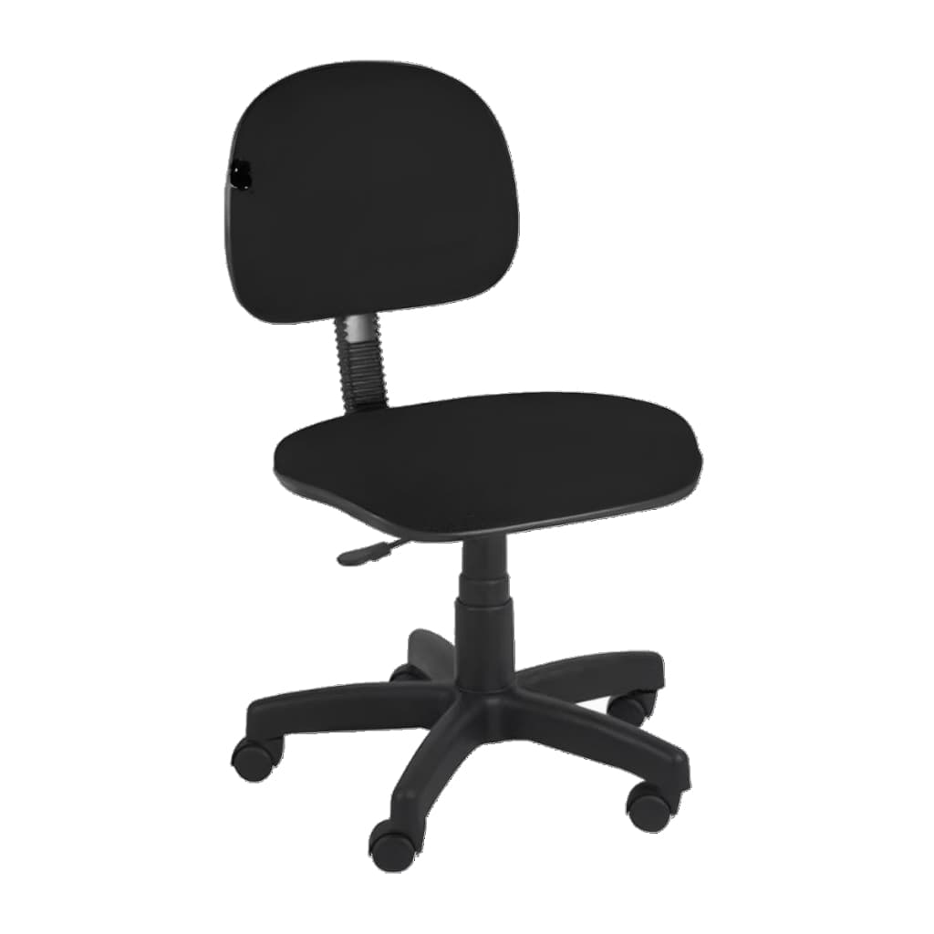 Cadeira Secretária Giratória de Escritório Espuma Injetada Home Office Tecido - Direto de Fábrica