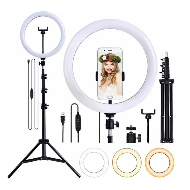 Ring Light 10 Polegadas com Tripe 2,10mt - Kit YouTuber