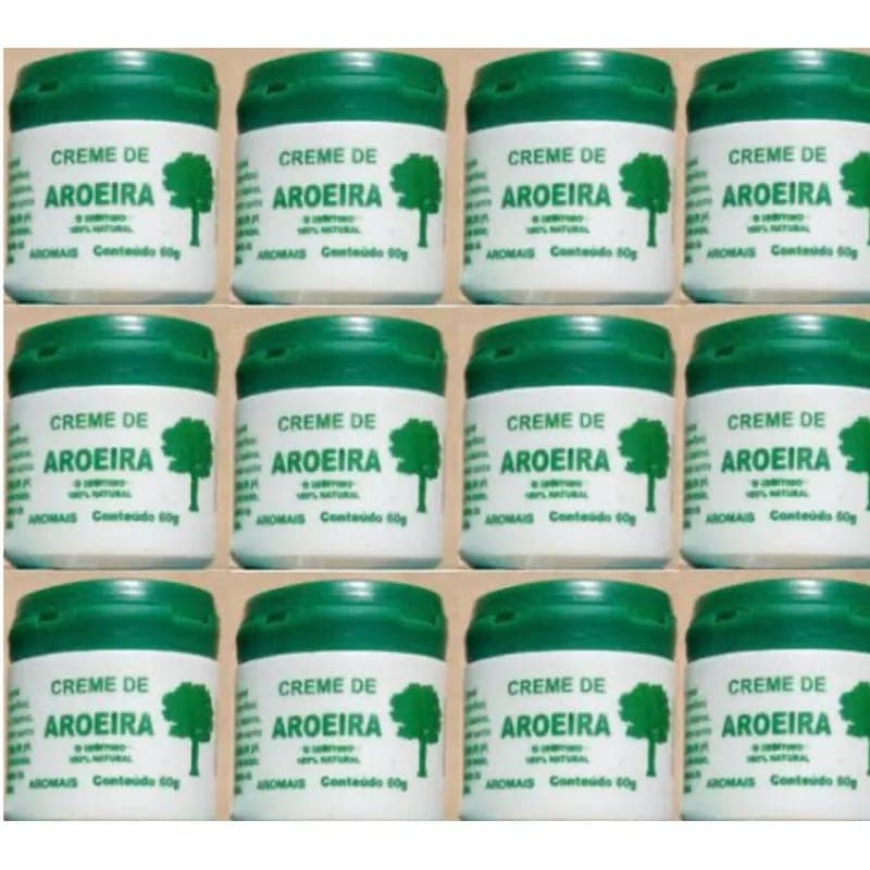 kit com 12 unidades creme de aroeira, pomada concentrada 50gr