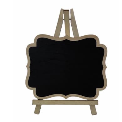 Porta Recado Lousa De Madeira Cavalete