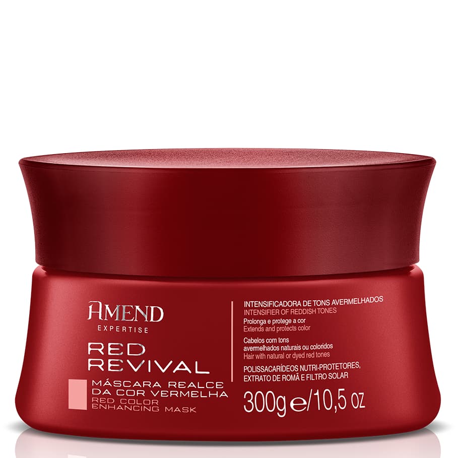 AMEND MÁSCARA REALCE DA COR VERMELHA  EXPERTISE RED REVIVAL 300G