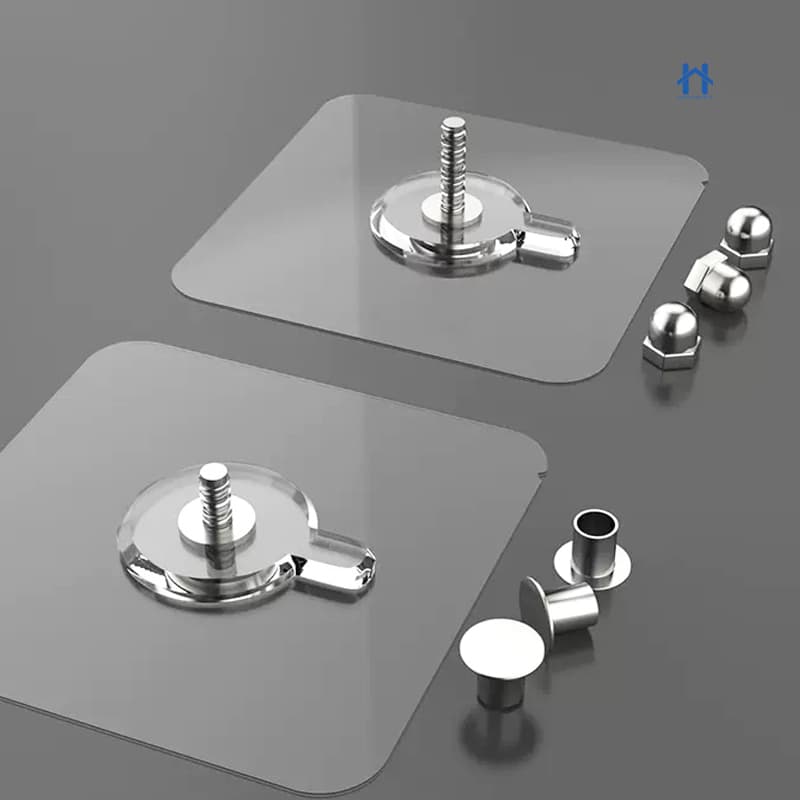 5 Unidades Gancho Adesivo de Parafuso Sem Furos Pendure Quadros Itens de Banheiro