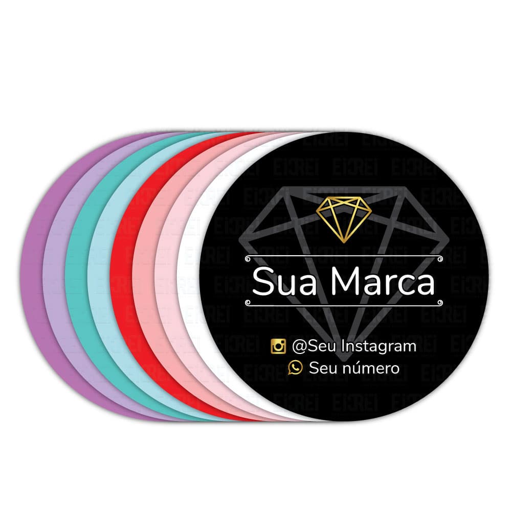 1000 unidades 3X3 - Etiquetas Adesivas - Rótulos Redondos ou Quadrados - dimensões 3x3cm