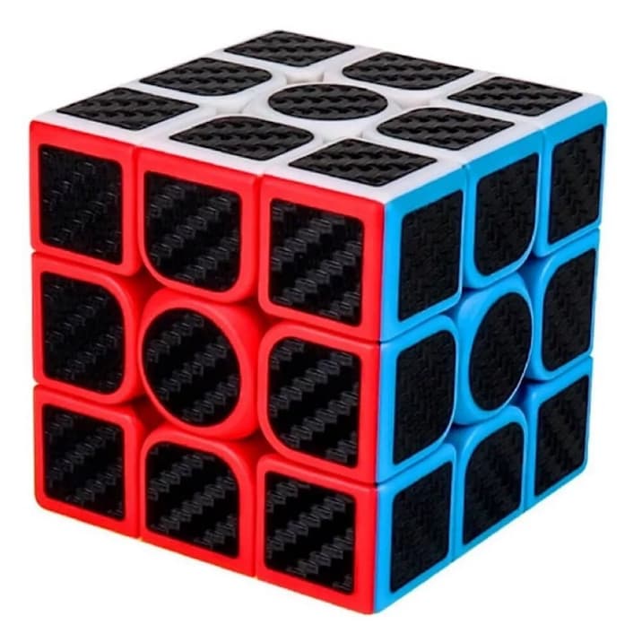 Professional Speed Magic Cube Carbon Fibre Stickers 3x3