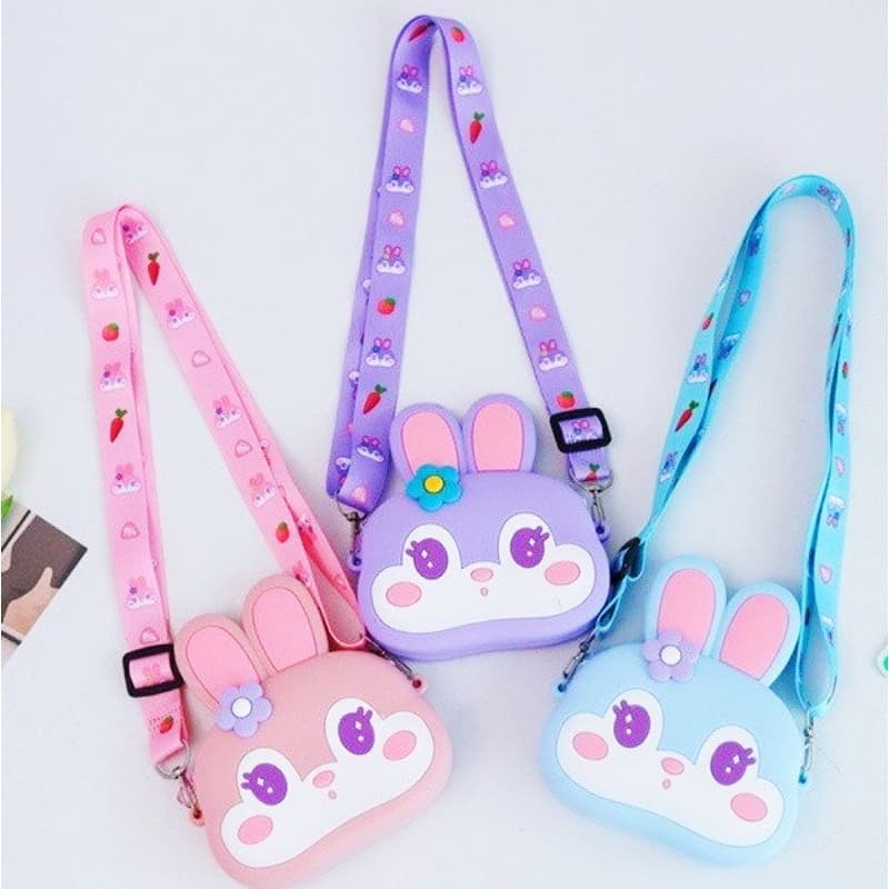 Bolsa De Silicone Infantil Criança Coelho