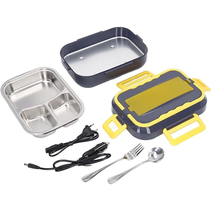 Marmita Termica Elétrica Portátil Casa Carro Aquecedor de Comida Portátil, Lancheira Aquecida BIVOLT