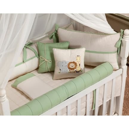 Kit Berço Americano Menino Safari Bita Verde Erva Doce 11 Peças