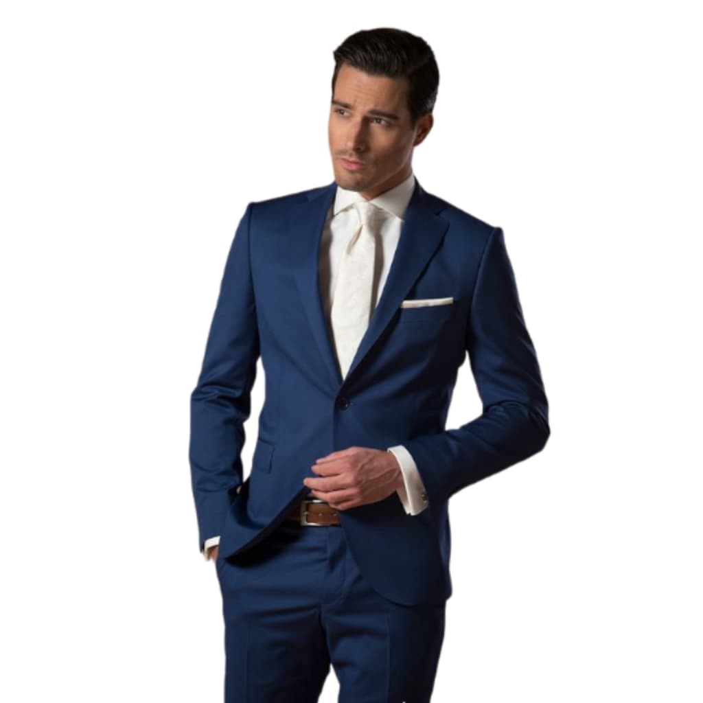 Terno Azul Navy Masculino Microfibra Premium