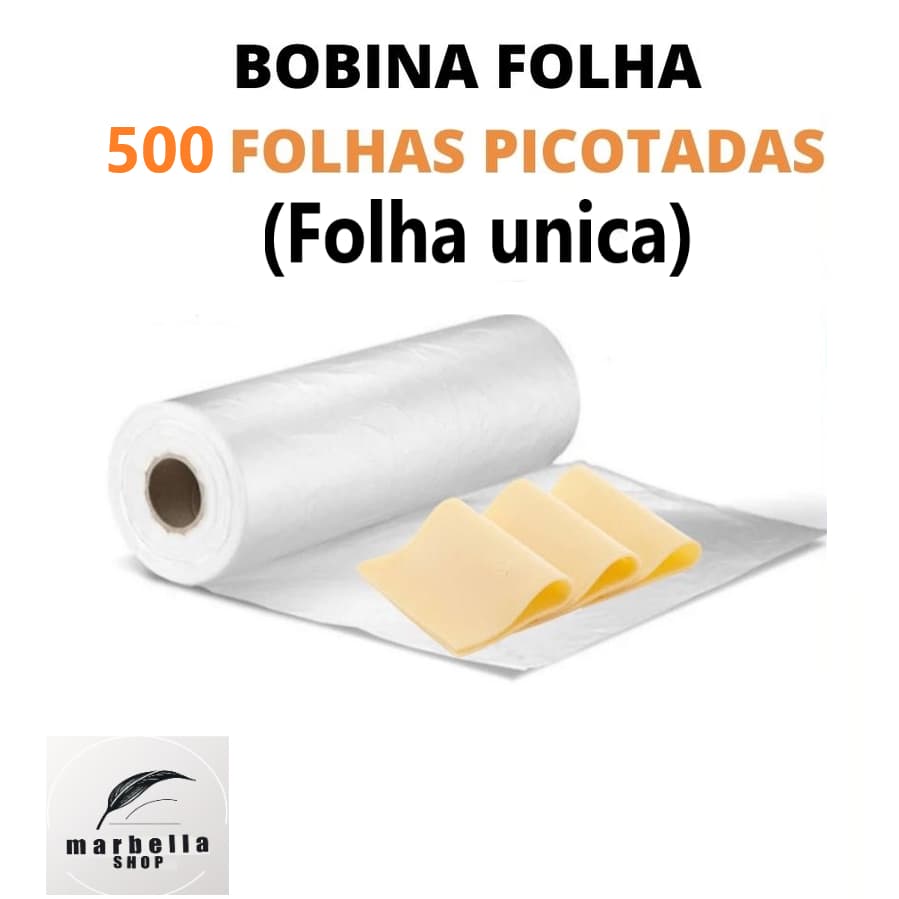 bobina picotada c/500 Folhas 30x40 Para Frios Frete Gratis