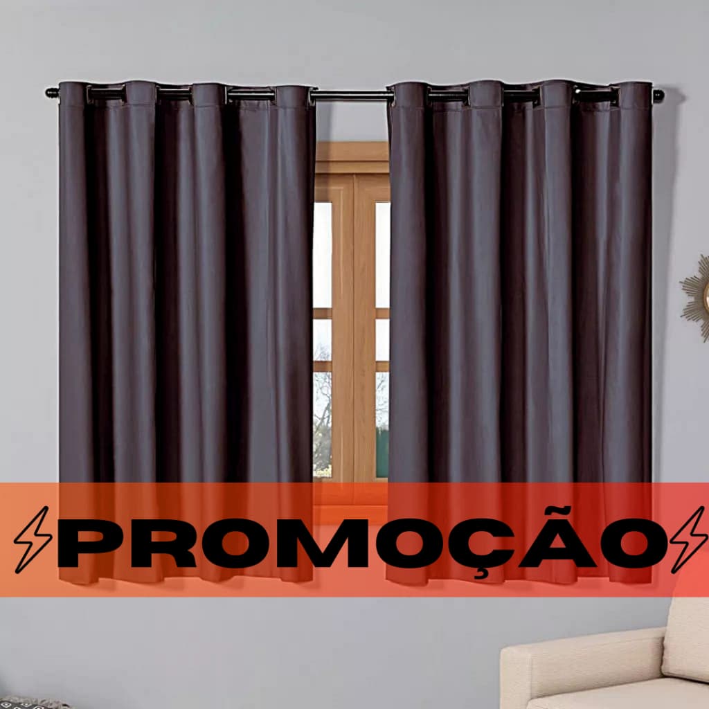 Cortina Blackout Pvc 2.20 X 1.30M Cortinas Para Sala Decoração Sala