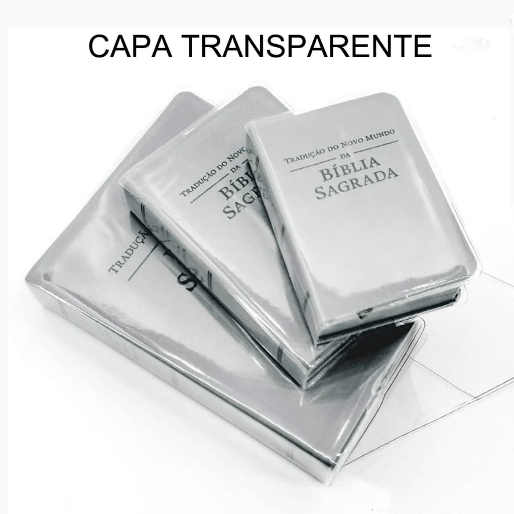 Capa  para Tradução do Novo Mundo  Bíblia JW  -Transparente  Cristal