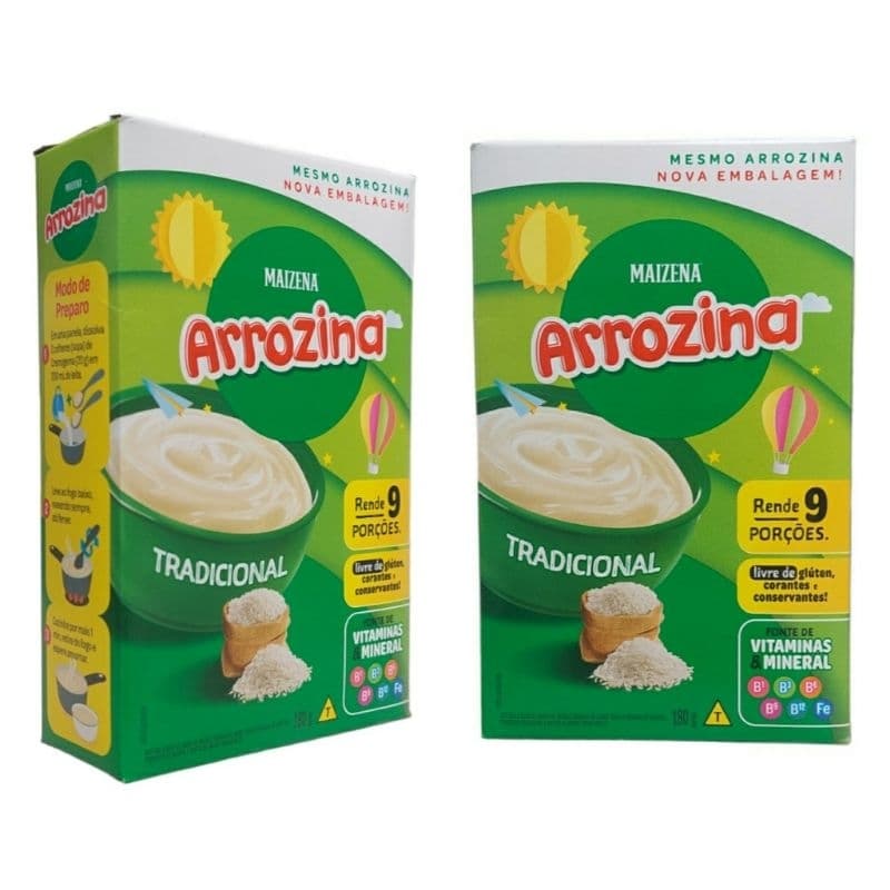 Arrozina Tradicional Kit Com 2 Unidades de 180g