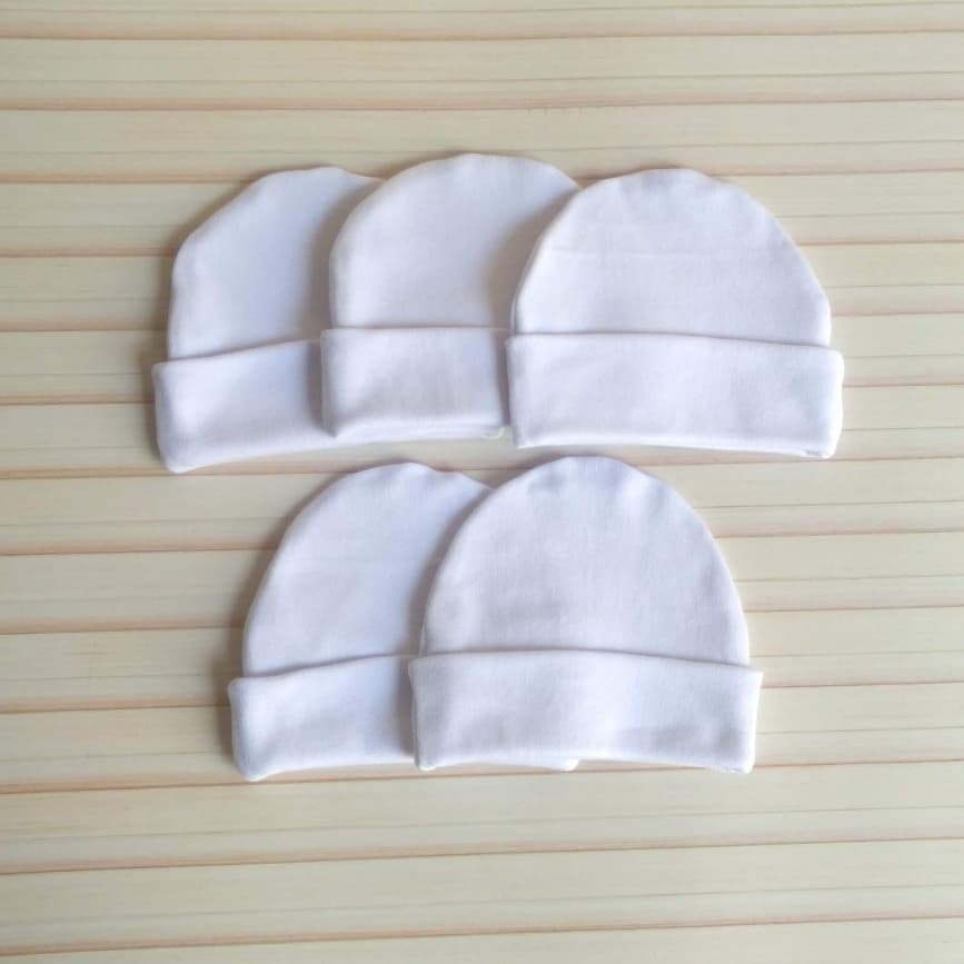 Kit com 5/10/15/20 toucas para personalizar, suedine 100% algodão