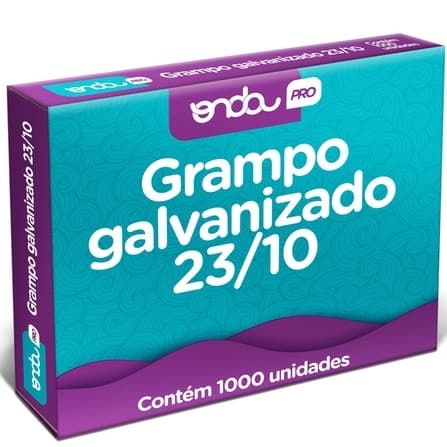 Grampo Grampeador 23/10 Caixa 1000unds Galvanizado Jocar Onda Grampeia ate 70 folhas