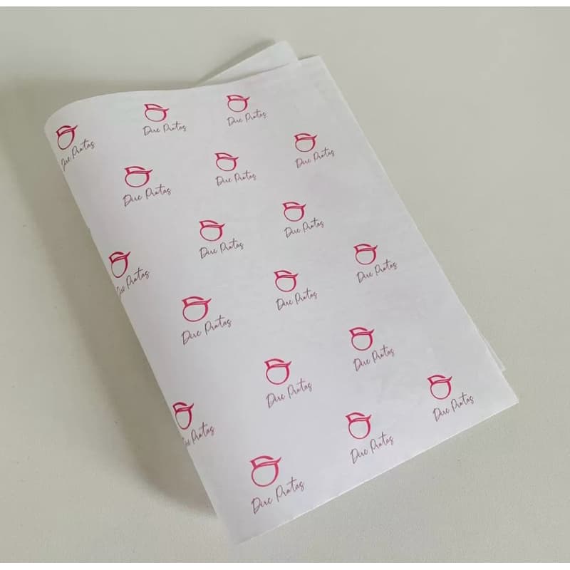 Papel Seda para embalagem 20x30 - Premium Personalizados com seu logo 50 un - Loja e presentes