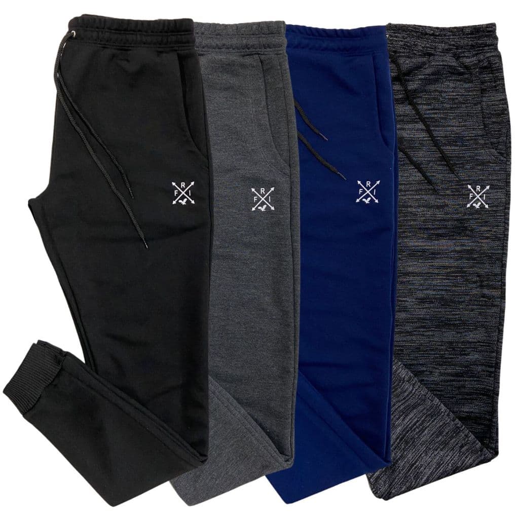 Kit 4 Calças Jogger Masculina Moletom Moletinho Slim