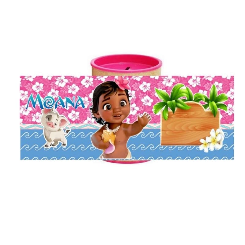 kit 10/20/30 cofrinhos personalizados lembrancinha de aniversário tema Moana baby