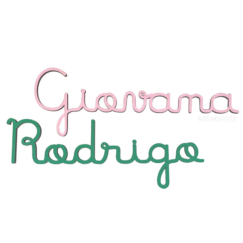 nomes avulsos para plaquinha