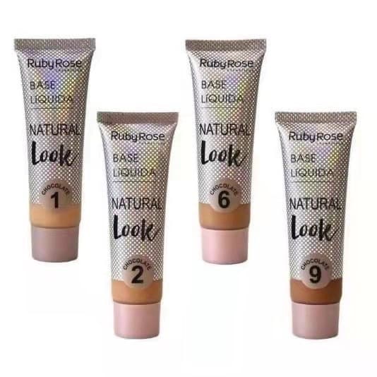 Bases Líquida Ruby Rose Natural Look Chocolate HB8051