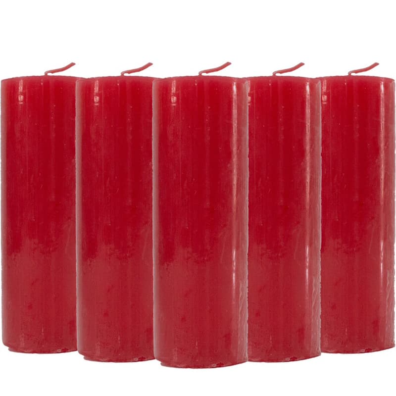 Vela Votiva de 7 Dias Vermelha - 12 Unidades
