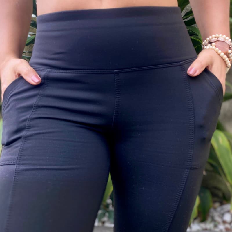 Calça Legging Montaria Plus Size Flanelada Com Bolsos e Cintura Alta Leg Térmica Grossa Peluciada