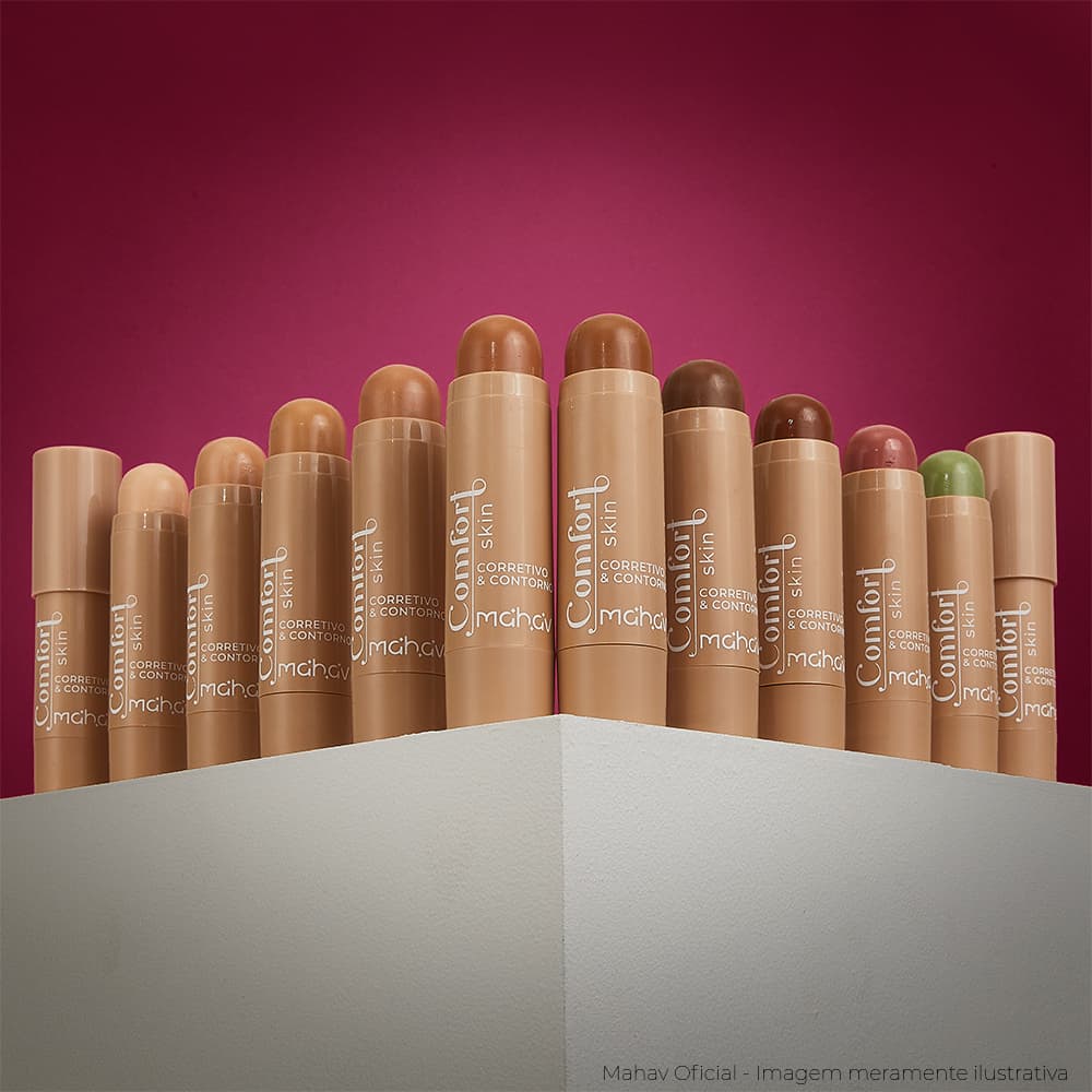 Corretivo & Contorno STICK BASTÃO Comfort Skin Mahav