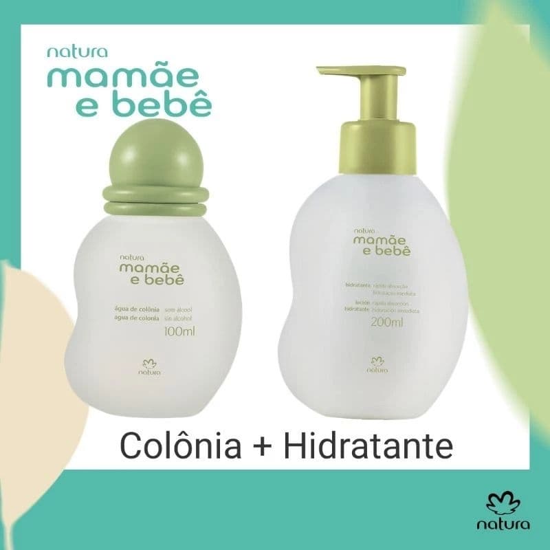 kit Colônia Tradicional Mamãe Bebê+ Hidratante Natura