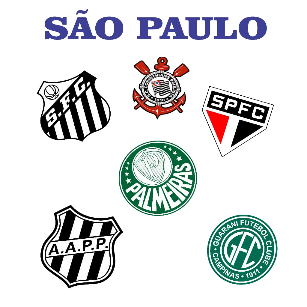 Emblema do Time de São Paulo - 5 Pares