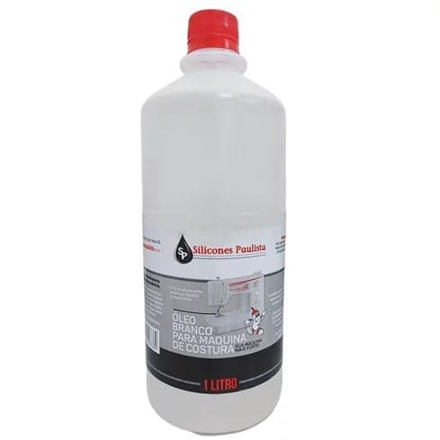 Óleo Branco Silicones Paulista 1L C.A – Lubrificante para Máquinas de Costura Industriais e Domésticas