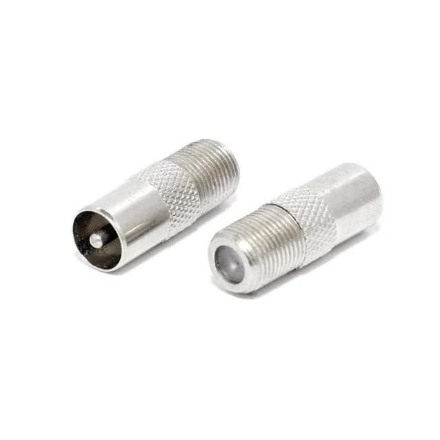 Adaptador Metal Antena Coaxial Europeu Macho Tv Rf