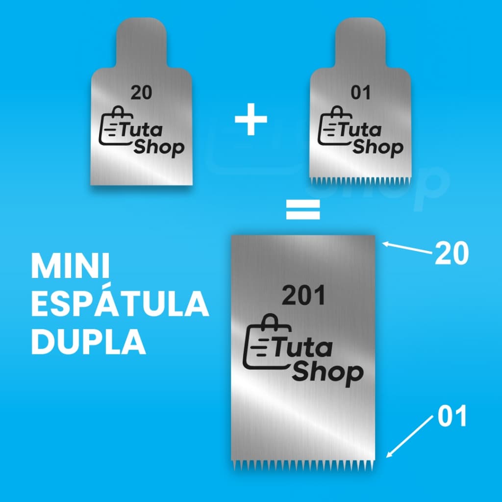 Mini Espátula decorativa em aço inox modelo 201 dois desenhos em uma Espátula para Bolo