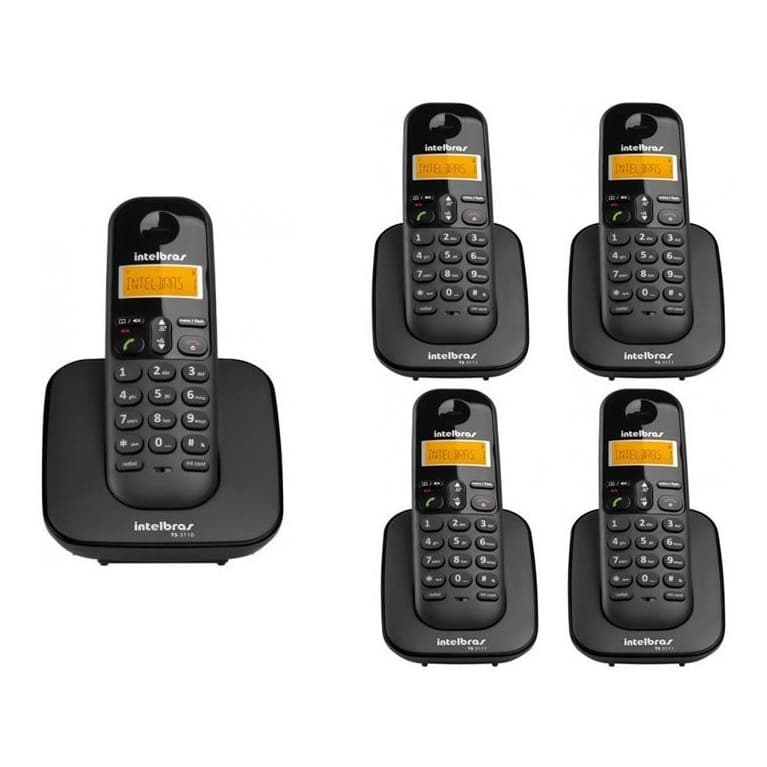 Telefone S Fio Alto Volume Longo Alcance Intelbras Bivolt 4 Ramais