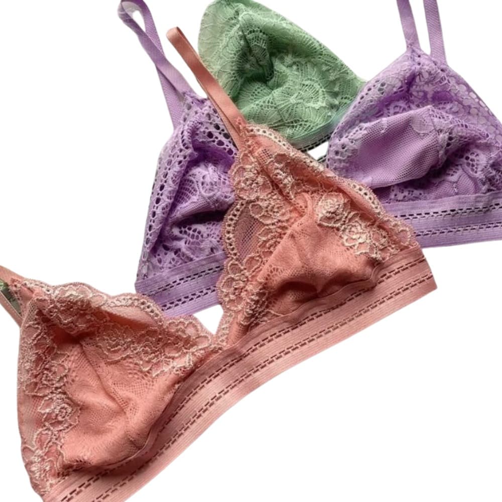 Soutien Renda Elastico Sutiã Top Confortavel Com Alças Regulaveis Moda Intima