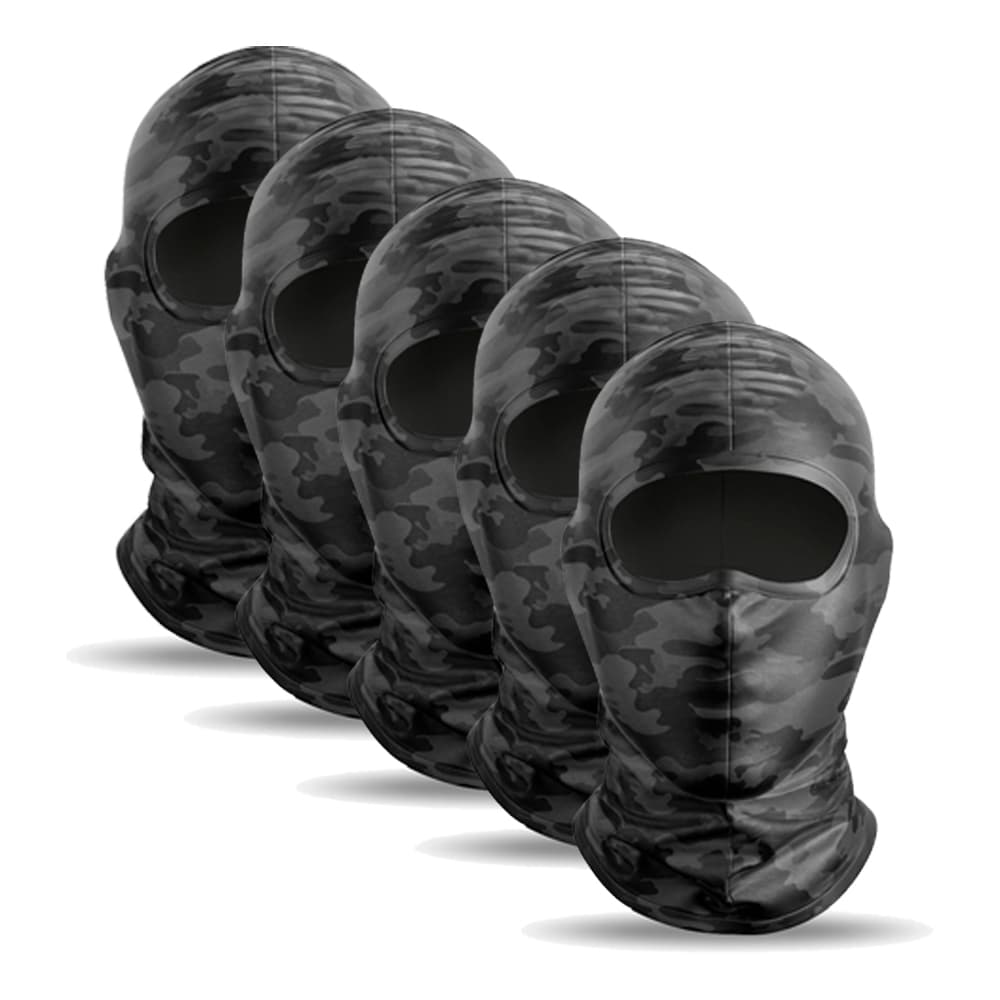 Kit 5 Toucas Ninja Balaclava Verde Mascara Motoqueiro Militar Tatica Airsoft