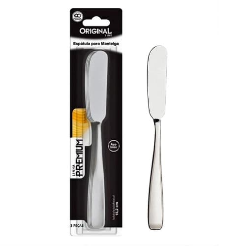 Conjunto De Espátulas Para Manteiga Patê E Geleia Aço Inox 15cm Ou 14cm Original Premium