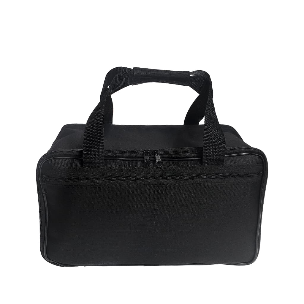 Bolsa Completa Com 5 Bandejas Para Joias e Bijuterias Cor Preto Com Interno Preto