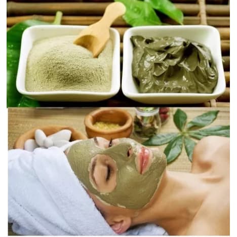 Argila Natural kit  com 5 unidades  500gr. Kit 1. Cod.(B.P.V.Rx.DT)