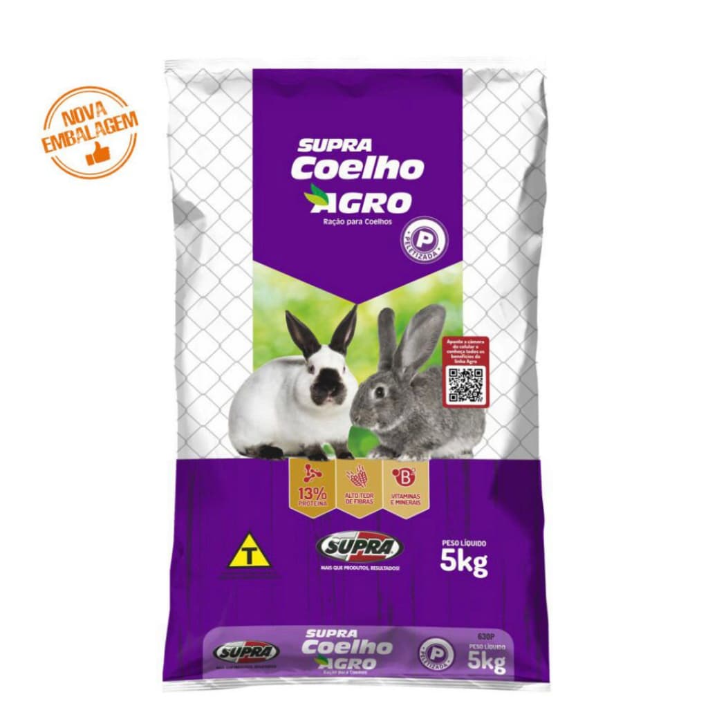 Ração Coelho Supra Agro 5kg