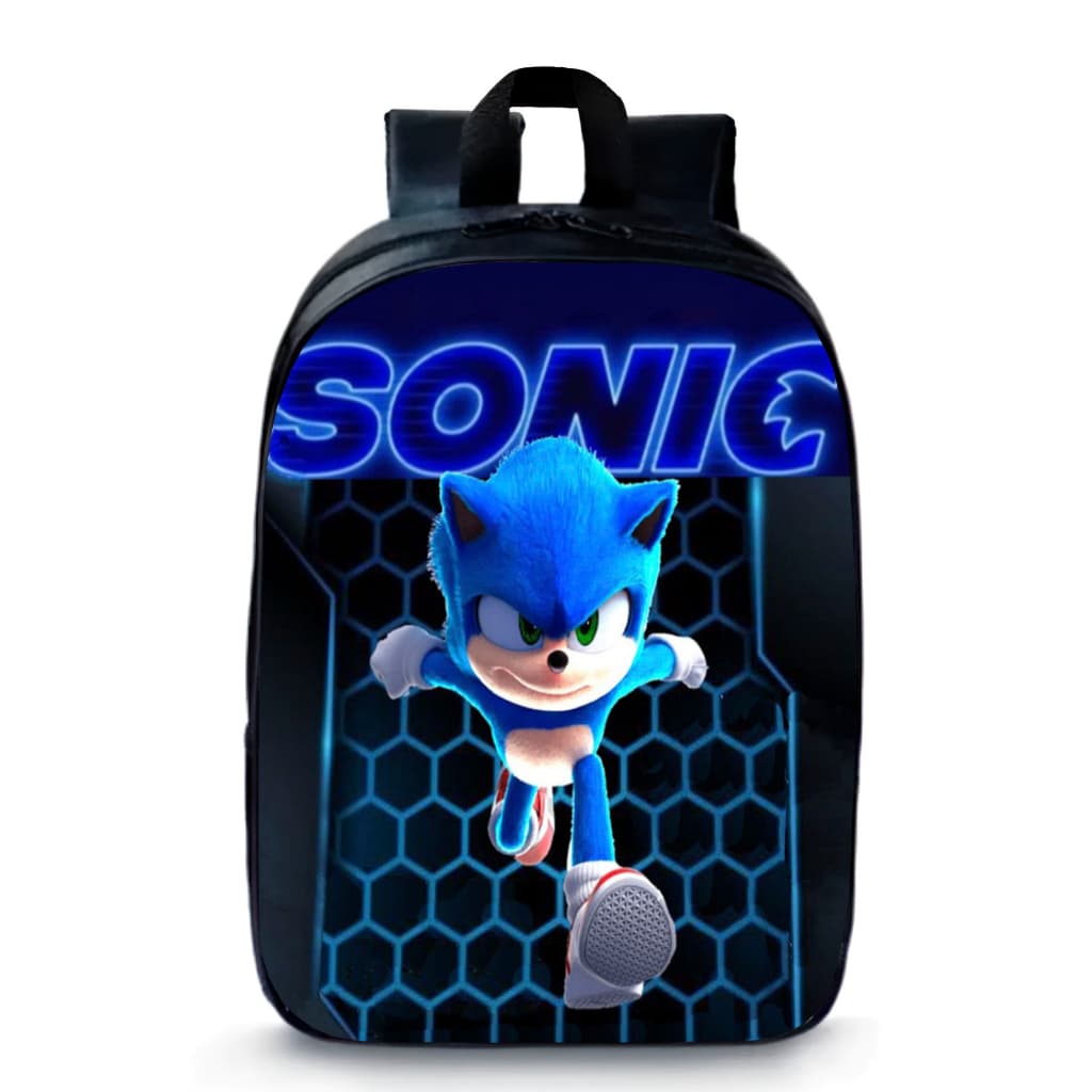 Mochila Pequena Pré-escolar Sonic Filme desenho Lançamento