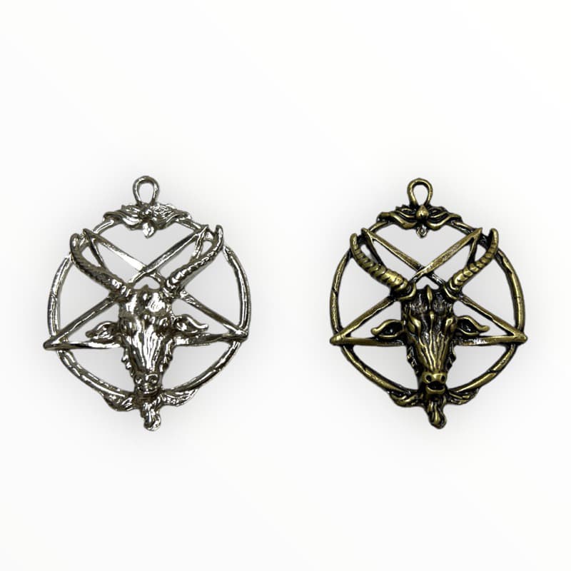Pingente Bode Estrela Invertida Baphomet