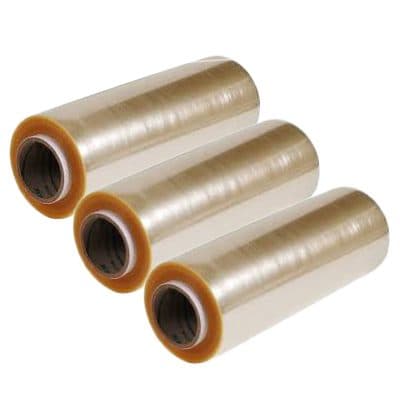 3 Rolos Bobina Plastico De Filme Pvc 28cm X 100 Metros