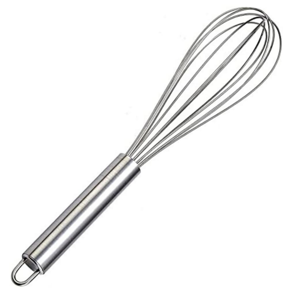 Batedor de Ovo Fouet Profissional em Aço Inox 40cm Confeitaria