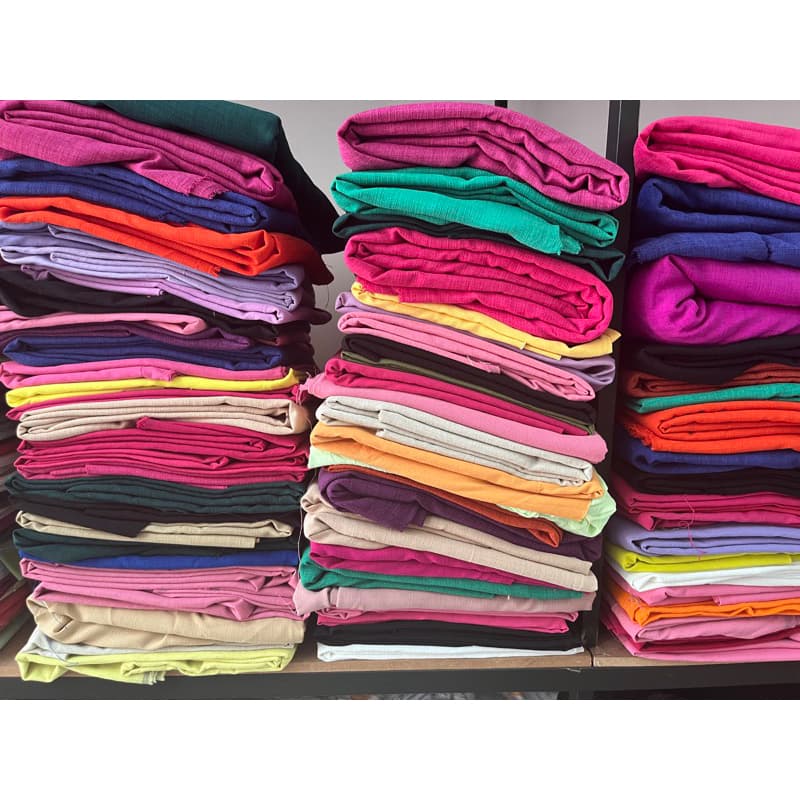 Retalhos de Tecido Linho Misto, Linho de Algodão, Linho Rustico Liso 1Kg p/ Laço, guardanapo, vestidos, chemise, calças