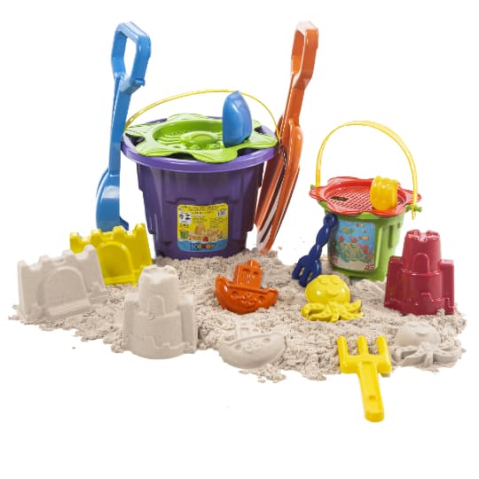 Super Kit Praia Gigante Com 14 Peças Para Brincar no Verão Em Parques e Litorais - Inmetro - Original Kendy Brinquedos