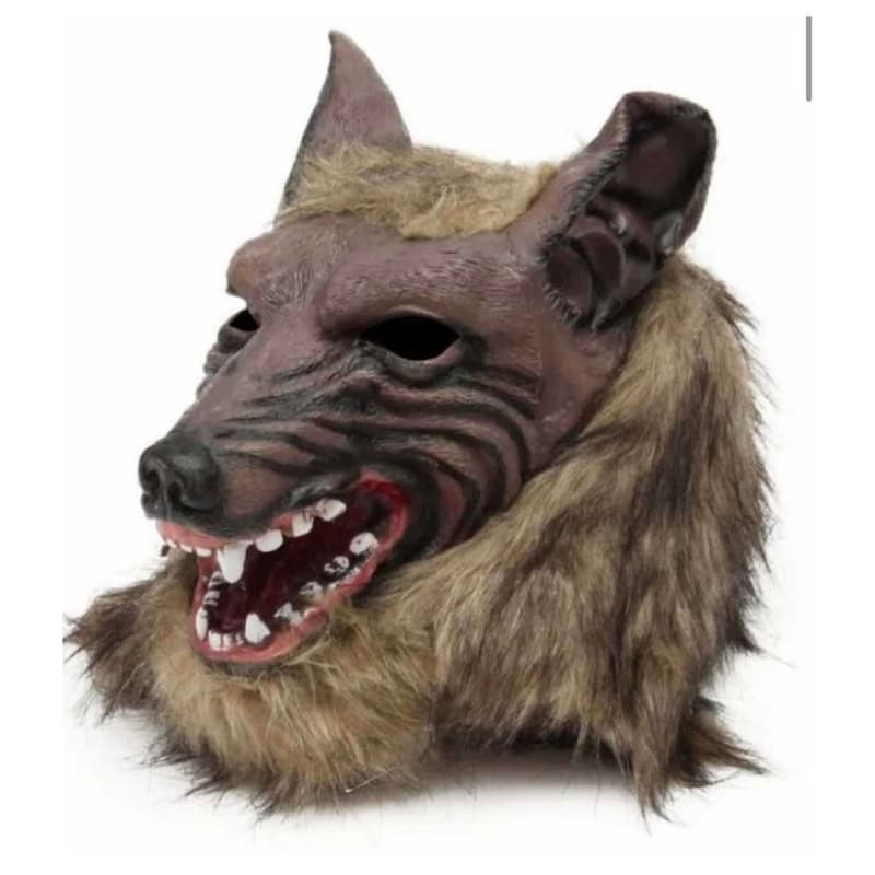 Máscara De Lobo Em Látex Fantasia Cosplay Qualidade Premium