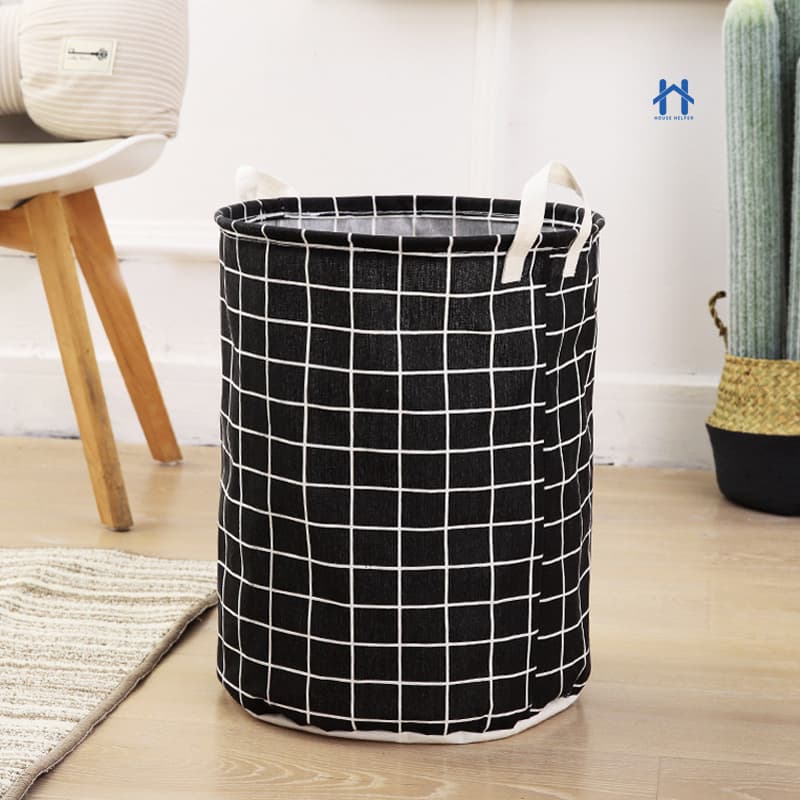 Cesto Organizador De Roupas Sujas Brinquedos Multiuso Dobrável 40L