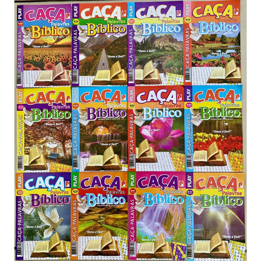 Kit 20 Caça-palavras Bíblico Sem Repetição (novo)