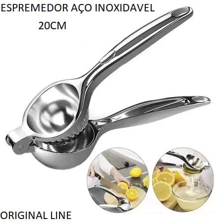 Espremedor Espremer Manual 20cm De Limão Limões De Aço Inoxidável Metal  Super Forte
