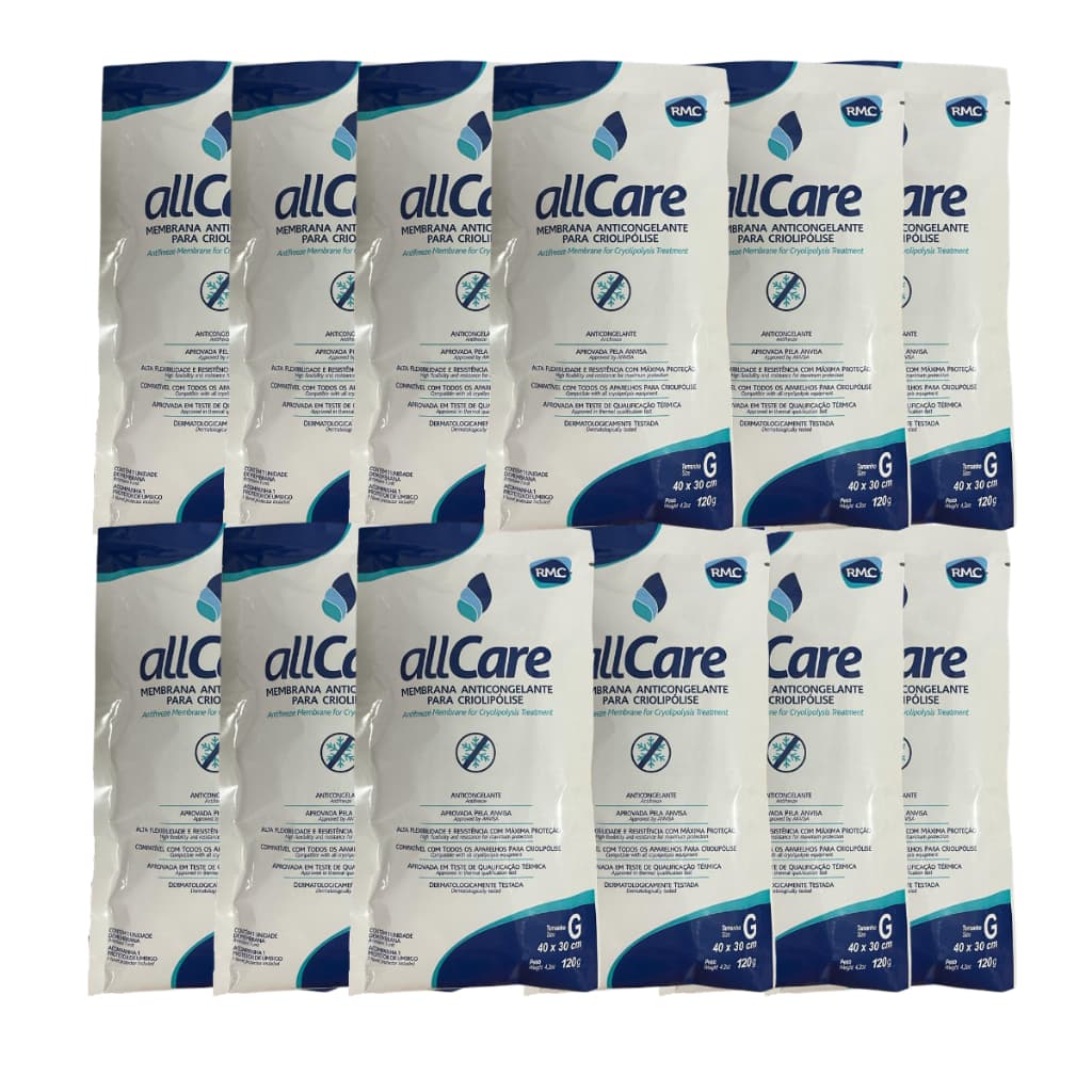Kit de Mantas Membranas Para Criolipólise Rmc All Care Tam G 40x30