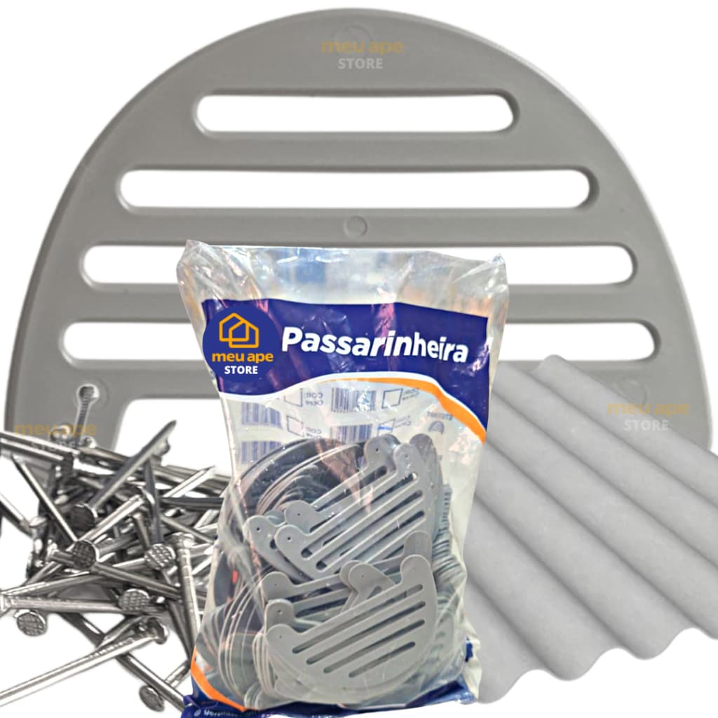 Tela Passarinheira Telha Brasilit Eternit 100un + 200 Pregos